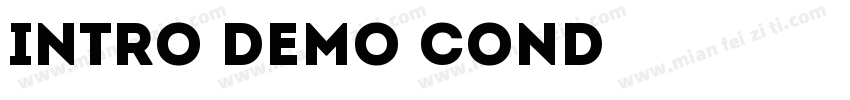 Intro Demo Cond字体转换